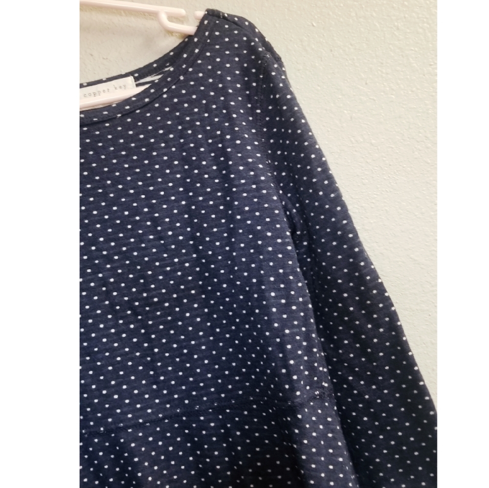 Copper Key 3/4 Length Sleeve Skater Dress